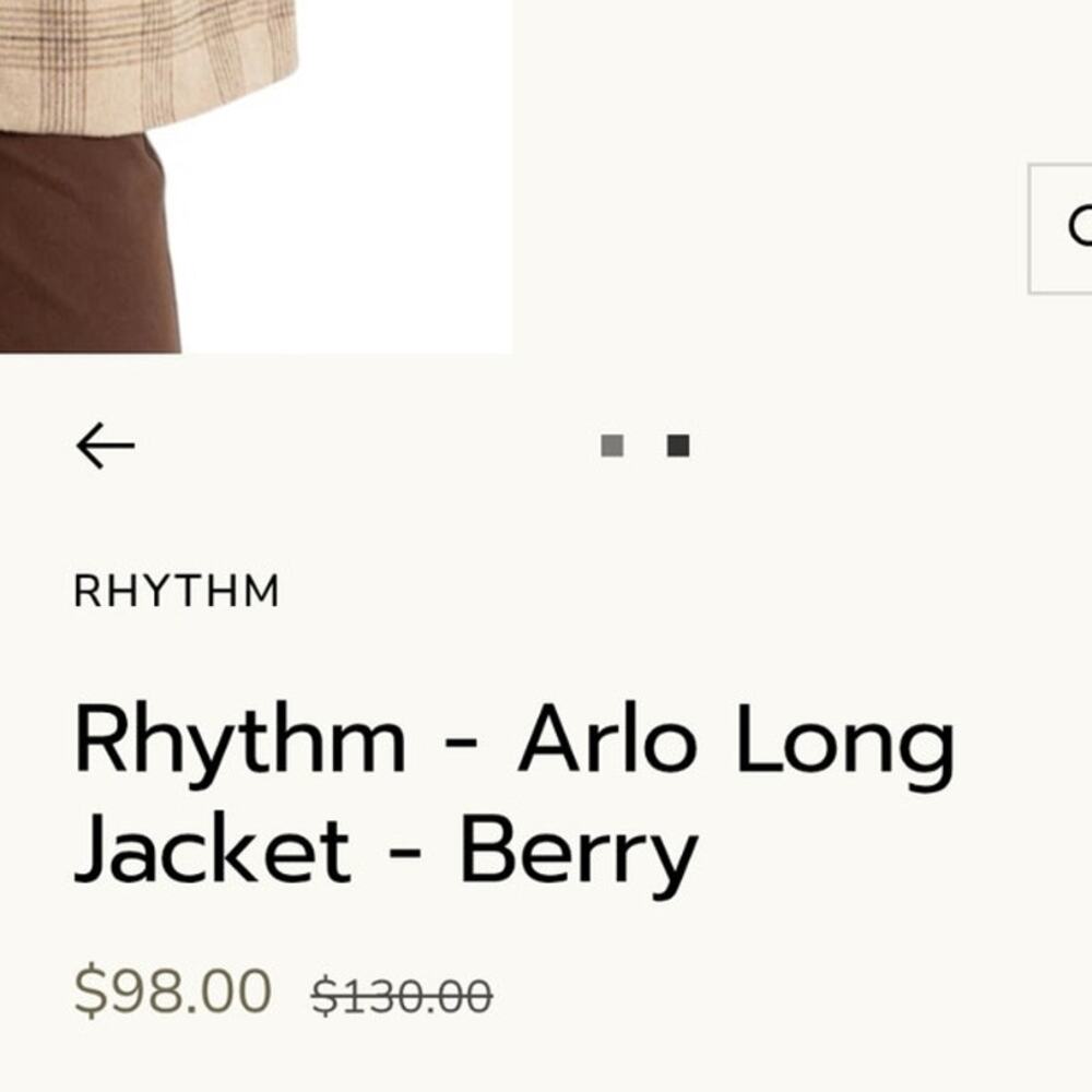 Rhythm Size Medium Jacket New - Picture 5 of 5